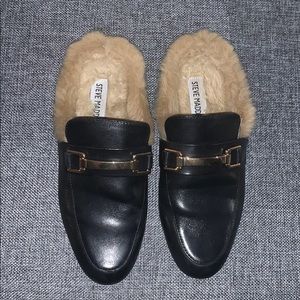 Steve Madden fur mules